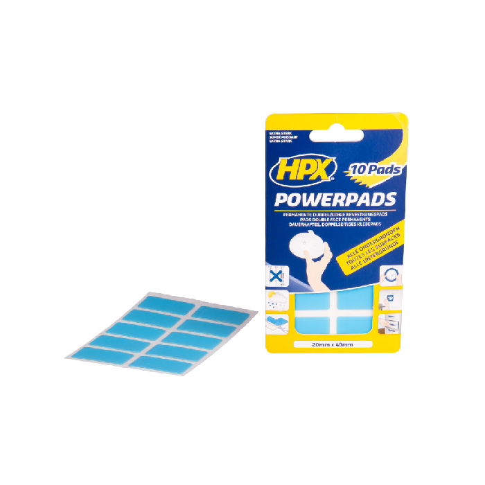 Powerpads Tvöfalt límband púðar