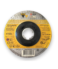 Slípiskífa "steinn" X-LOCK STEEL 125 mm. x 6 mm.